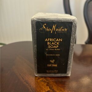 Shea moisture African black soap for troubled skin bar of soap